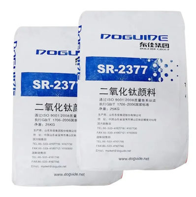SR-2377 Doguide Titanium Dioxide Tio2 Rutil 93.0% TIO2 İçeriği ve 97.0% Rutil İçeriği Zr.Al Anorganik Kaplama