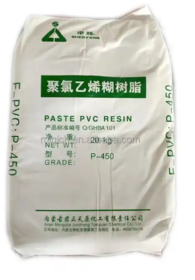Junzheng P-450 Düşük Polimerizasyonlu Paste PVC reçine düşük uçucu içeriği ve düşük kalıntılı VCM