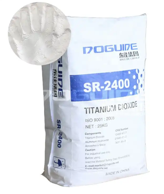 DOGUIDE SR-2400 Yüksek Beyazlık ve Renkleme Gücü ve Ultra Düşük Sivil Kalıntıları için Si-Al yoğun Silikal Kaplama ile Rutil Titanyum Dioksit