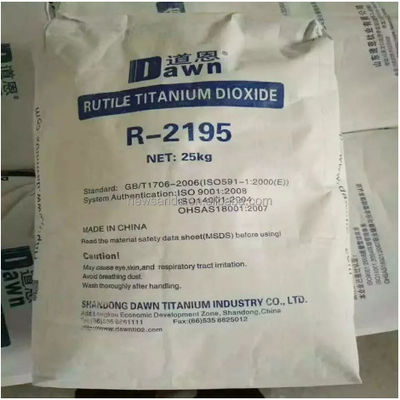 Dawn Titanium R-2195 Rutile TiO2, CPSIA Güvenlik Test Sertifikası ile, kurşun içeriği tespit edilmedi ve kısıtlı ftalatlar tespit edilmedi
