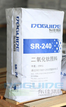 Dış Mekan Plastik Kauçuk Rutil Titanyum Dioksit Pigment Sülfat Prosesi CAS 13463-67-7