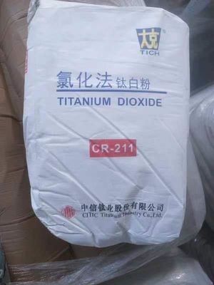 CITIC CR-211 Yüksek termal istikrarlı ve mühendislik plastikleri için mavi renkli alt tonlu Rutil Titanyum Dioksit