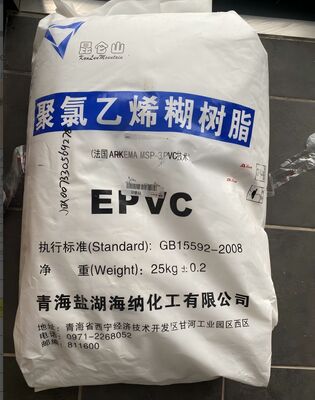 PB1302 EPVC Emülsiyon PVC Reçine, Ultra Düşük Plastisol Viskozitesi ve Sıfır Elek Kalıntısı için K-Değeri 63