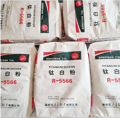 R-5566 Rutil Titanyum Dioksit Pigment, %94,4 TiO2 İçeriği, %99,3 Rutil İçeriği ve 1977 Renklendirme Gücü