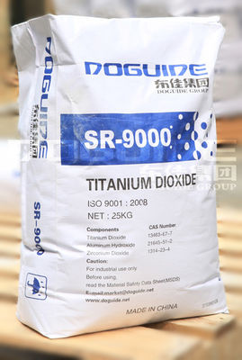 DOGUIDE GROUP SR-9000 Yüksek Beyazlık ve Mükemmel Su Dağınıklığı İçin Zirkonyum ve Alüminyum Kaplama ile Rutil Titanyum Dioksit