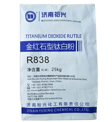 Bluestar Jinan Yuxing R838 Rutil Titanyum Dioksit ile Si-Al Organik + Organik Kompozit Yüksek Beyazlık ve Su Temelli Sistemlerde Mükemmel Dağınıklık için Yüzey Tedavisi