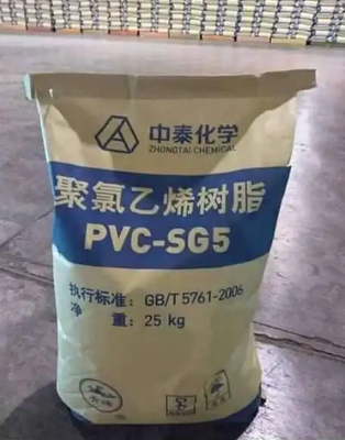 ZHONGTAI SG-5 PVC Reçine, K Değeri 67, Düşük Kalıntı Vinil Klorür 1 mg/kg ve Yüksek Termal Beyazlık %85